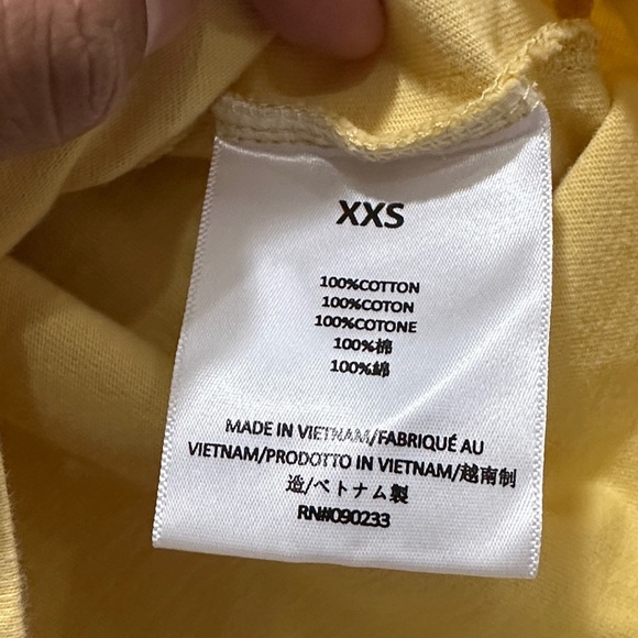 Essentials Men's Short Sleeve Tee in Soft Yellow - Picture 7 of 7